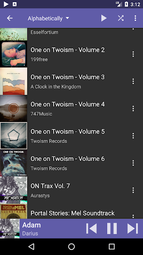Astiga - Cloud music player - Image screenshot of android app