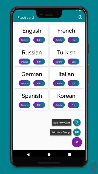 فلش کارت | یادگیری کلمات تصویری - Image screenshot of android app