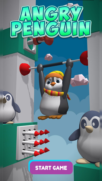 Fall Angry Penguin - Gameplay image of android game