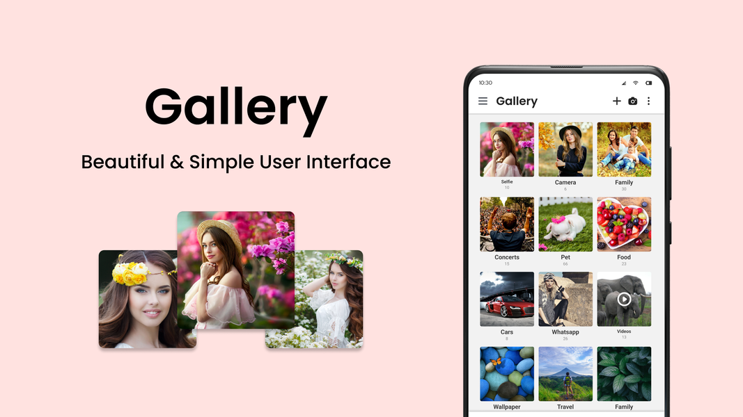 Gallery - Photo Gallery, Vault - عکس برنامه موبایلی اندروید