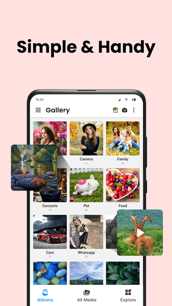 Gallery - Photo Gallery, Vault - عکس برنامه موبایلی اندروید