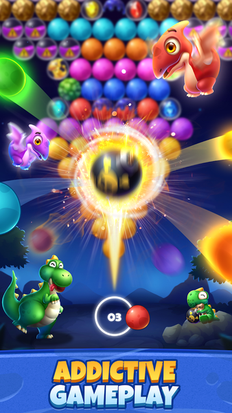 Bubble Shooter Primitive Eggs - عکس بازی موبایلی اندروید