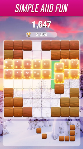 Blocks Woody Scapes Classic 2 - Gameplay image of android game