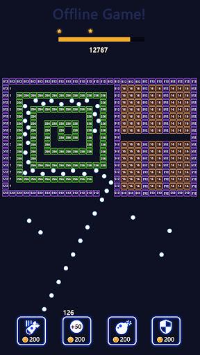 Bricks Breaker - brick game - Gameplay image of android game