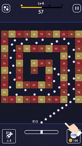 Bricks Breaker - brick game - Gameplay image of android game
