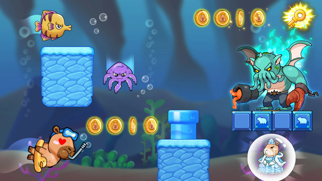 Super Capybara Adventure - عکس بازی موبایلی اندروید