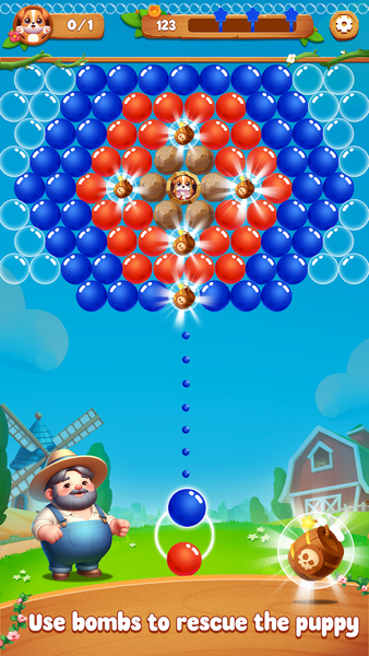 Bubble Shooter: Puppy Rescue - عکس بازی موبایلی اندروید