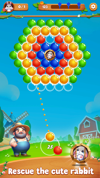 Bubble Shooter: Puppy Rescue - عکس بازی موبایلی اندروید