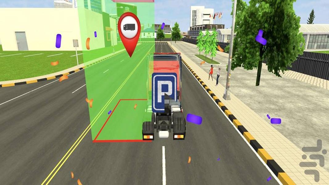 بازی کامیون سنگین - Gameplay image of android game