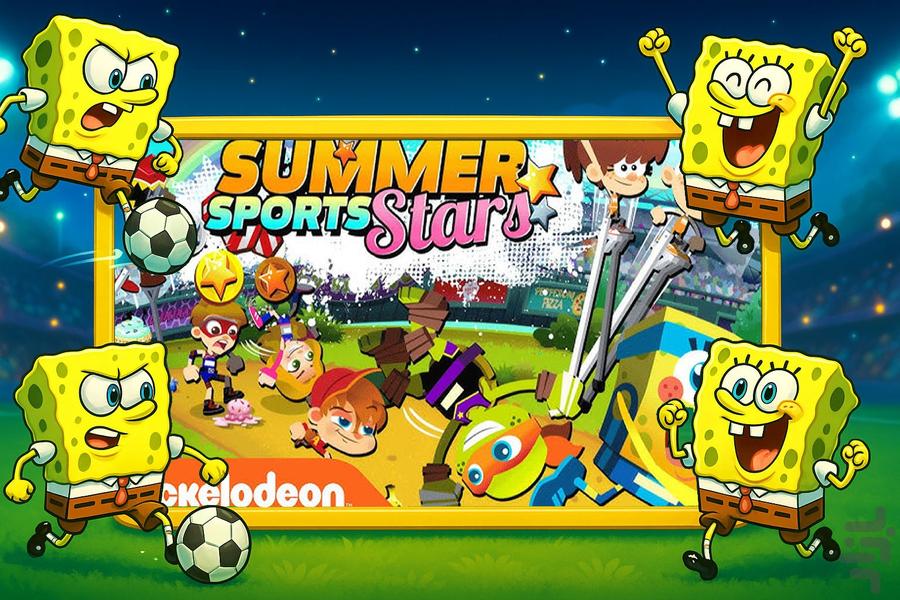 بازی فوتبال باب اسفنجی - Gameplay image of android game