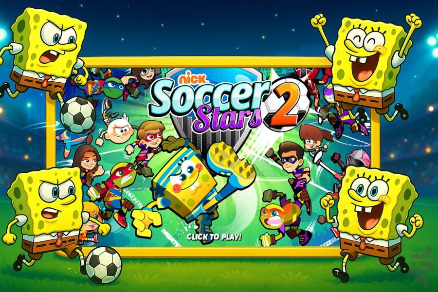 بازی فوتبال باب اسفنجی - Gameplay image of android game
