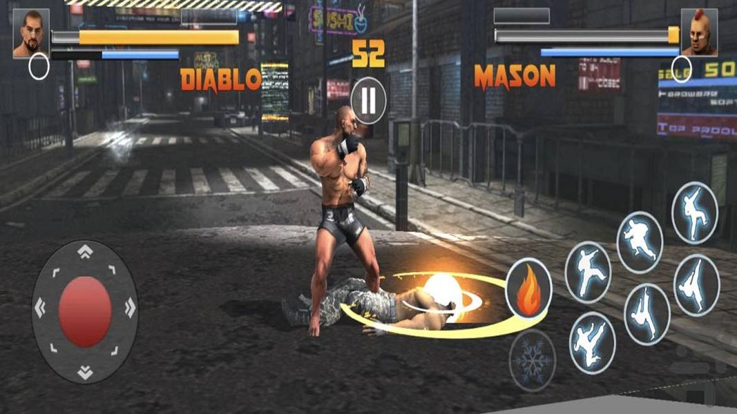 بازی تیکن در شهر - Gameplay image of android game