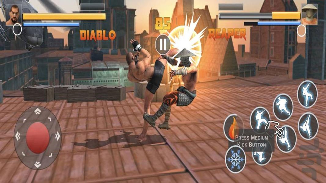 بازی تیکن در شهر - Gameplay image of android game