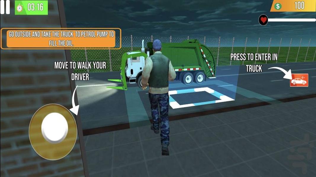 بازی ماشین زباله - Gameplay image of android game