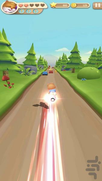 بازی گربه دونده - Gameplay image of android game