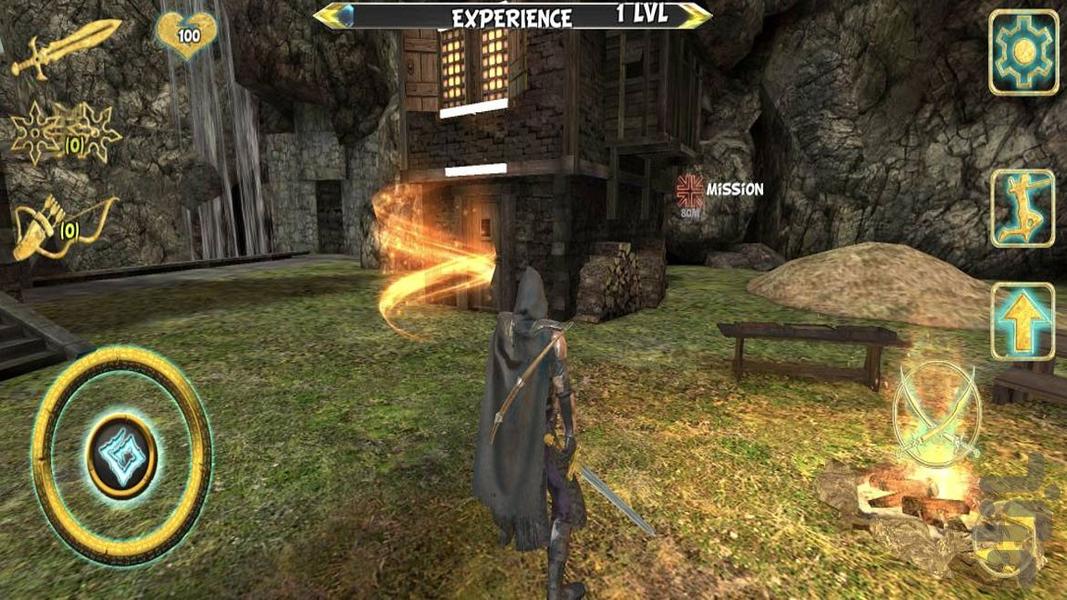 بازی اکشن نینجا - Gameplay image of android game