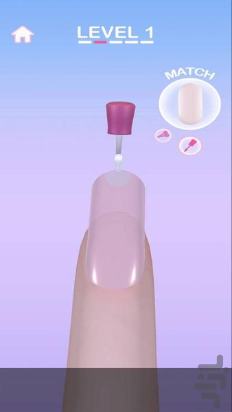 بازی دخترانه سالن ناخن - Gameplay image of android game