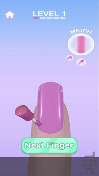 بازی دخترانه سالن ناخن - Gameplay image of android game