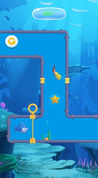 بازی پین رو بکش پری دریایی - Gameplay image of android game