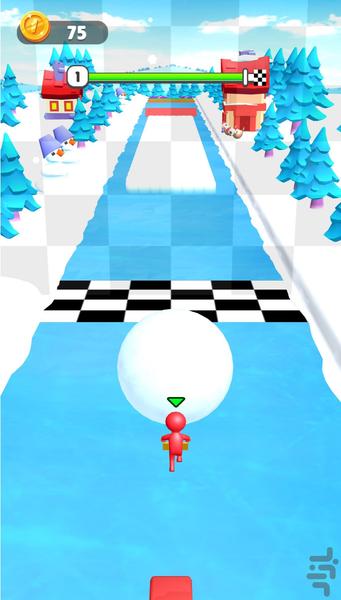 بازی گلوله برفی - عکس بازی موبایلی اندروید