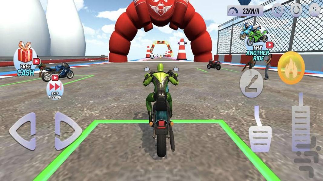 بازی موتور مرد عنکبوتی - Gameplay image of android game