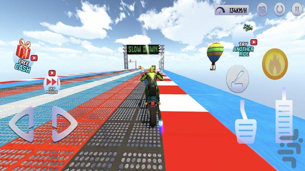 بازی موتور مرد عنکبوتی - Gameplay image of android game