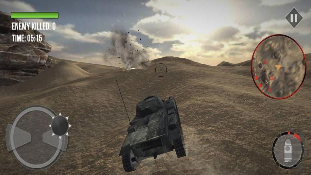 بازی تانک جنگی - Gameplay image of android game