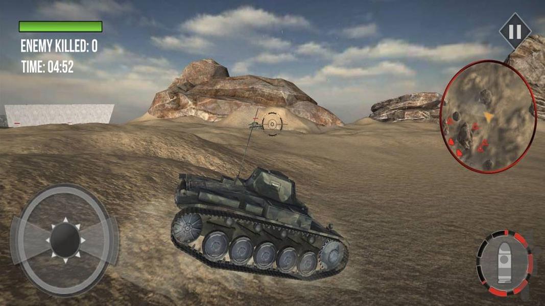بازی تانک جنگی - Gameplay image of android game