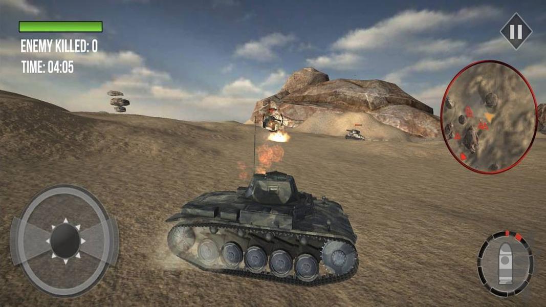 بازی تانک جنگی - Gameplay image of android game