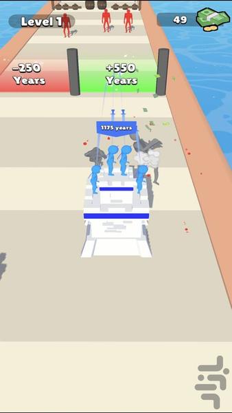 بازی هجوم ادمک ها - Gameplay image of android game
