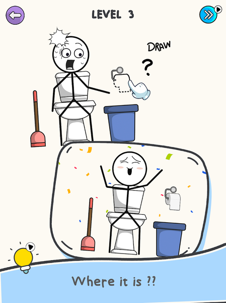 Draw one part: DOP Draw Line - Gameplay image of android game
