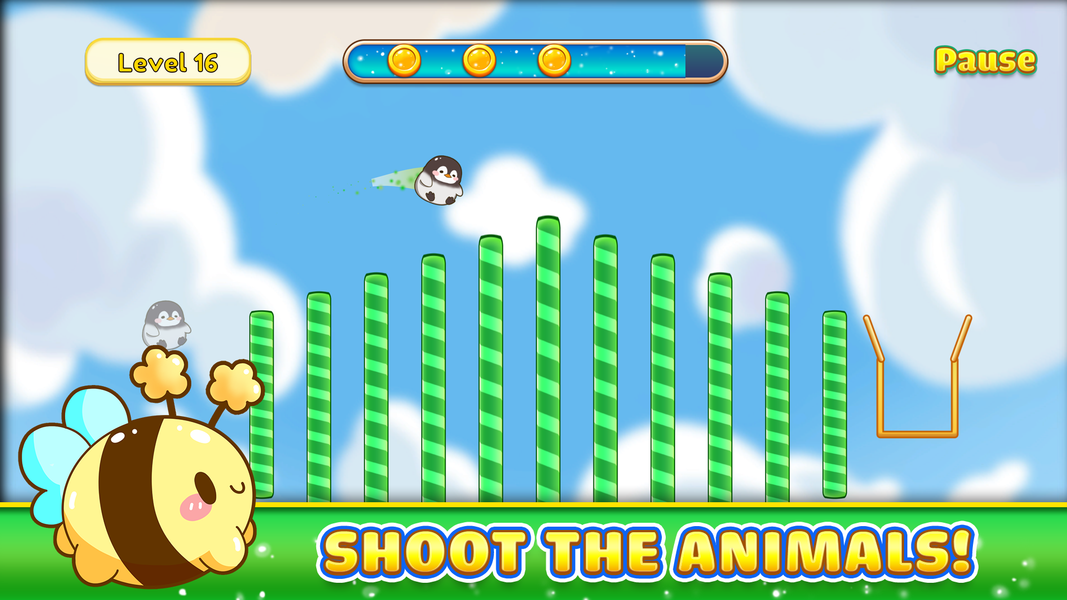 Frenzy Rush: Animal Bounce - Gameplay image of android game