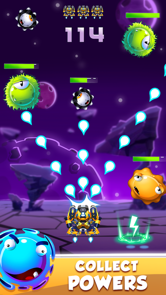 Droid O - Space Shooter Games - Gameplay image of android game