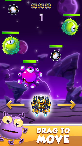 Droid O - Space Shooter Games - Gameplay image of android game