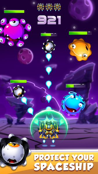 Droid O - Space Shooter Games - Gameplay image of android game