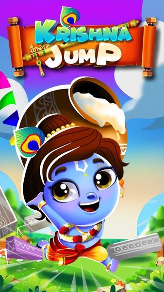 Little Krishna - Jump Tap Game - Gameplay image of android game