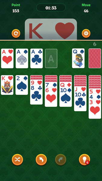 Big Card Solitaire - Image screenshot of android app