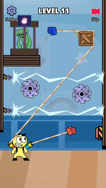 GrabPack: BamBam Garten Escape - Gameplay image of android game