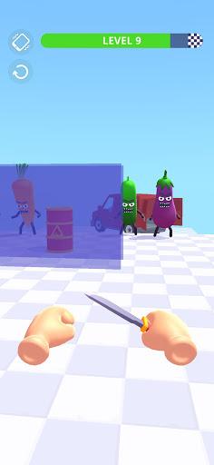 Hit Tomato 3D - Knife Master - Gameplay image of android game