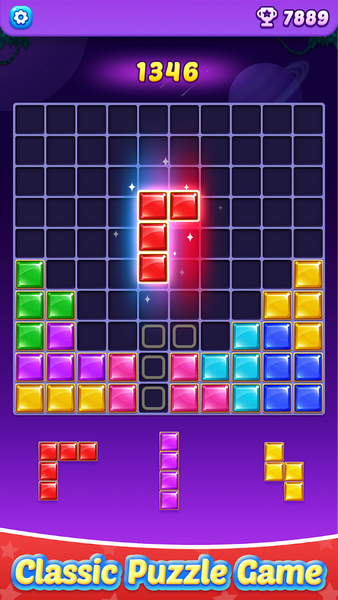 Jewel Block: Brain Puzzle Game - عکس بازی موبایلی اندروید