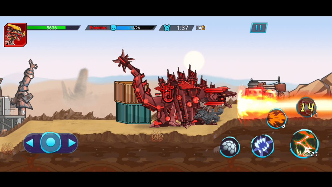 Mech War: Jurassic Dinosaur - عکس بازی موبایلی اندروید