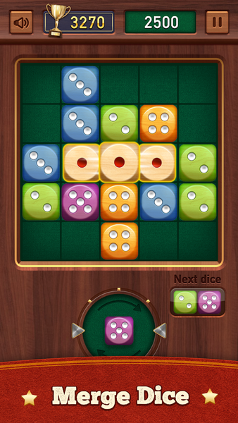 Woody Dice - Merge Master - Gameplay image of android game