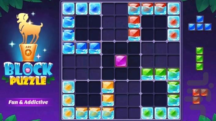 پازل بلوک - پیشرفته - Gameplay image of android game