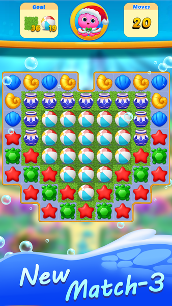 Ocean Fish Aquarium Match ۳ - عکس بازی موبایلی اندروید