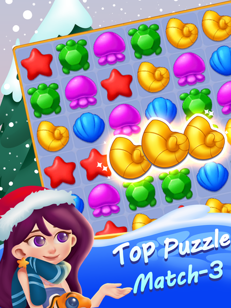 Ocean Fish Aquarium Match ۳ - عکس بازی موبایلی اندروید