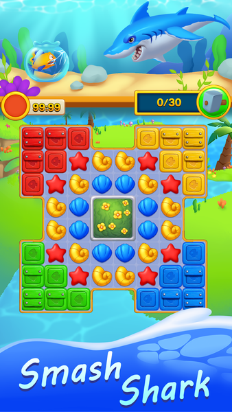 Ocean Fish Aquarium Match ۳ - عکس بازی موبایلی اندروید