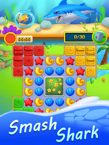 Ocean Fish Aquarium Match ۳ - عکس بازی موبایلی اندروید