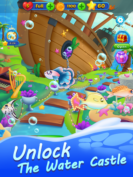 Ocean Fish Aquarium Match ۳ - عکس بازی موبایلی اندروید