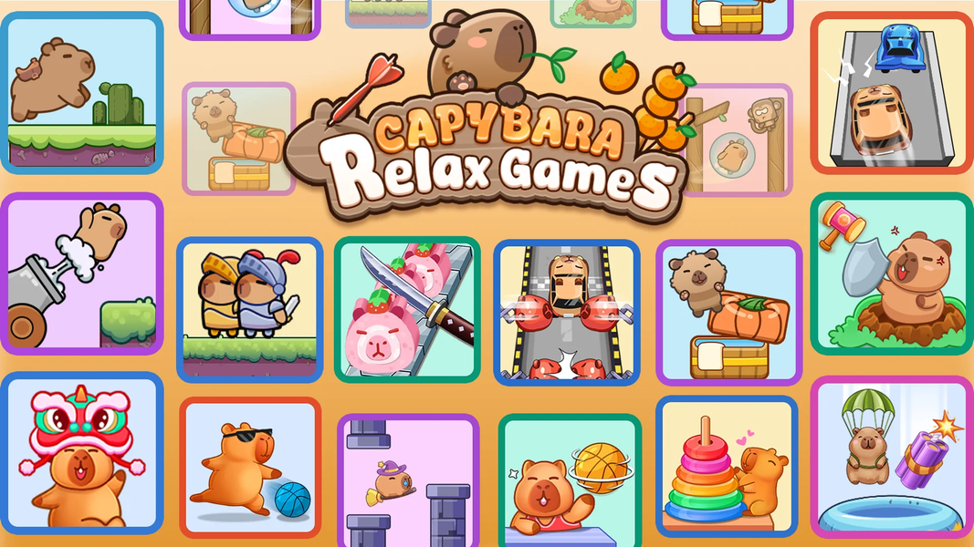 Capybara Relax Games - Gameplay image of android game