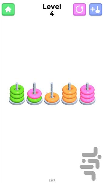 بازی مرتب سازی برج - Gameplay image of android game